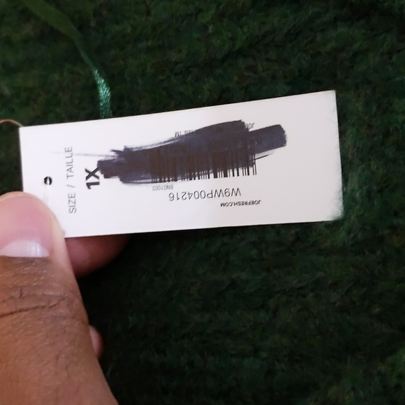 Joe Fresh| NWT Green Midi Knit Sweater Dress With Pattern Acrylic Blend - Picture 10 of 13